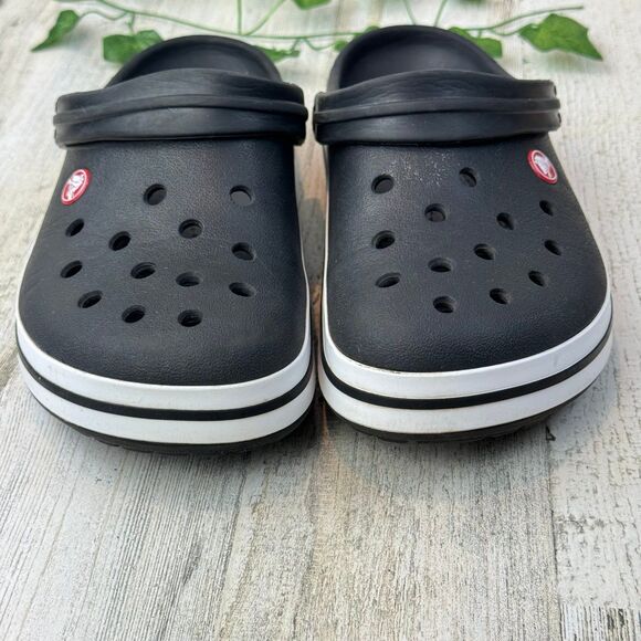 Crocs Crocband Childrens Black Slips On Clogs Sandals Size M7 W9 - Picture 6 of 7